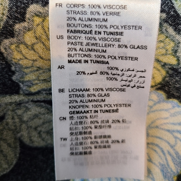 NEW-Sandro Fraternite Embellished Floral Dress, Size 36 - Picture 10 of 10